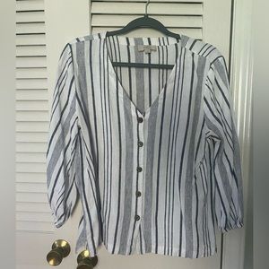 Loft striped blouse